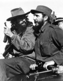 Fidel Alejandro Castro Ruz (13 August 1926 - 25 November 2016) was a Cuban political leader and communist revolutionary. As the primary leader of the Cuban Revolution, Castro served as the Prime Minister of Cuba from February 1959 to December 1976, and then as the President of the Council of State of Cuba and the President of Council of Ministers of Cuba until his resignation from the office in February 2008. He served as First Secretary of the Communist Party of Cuba from the party's foundation in 1961. His younger brother Raúl Castro is currently Second Secretary of the Communist Party and President of the Councils of State and Ministers and previously served under Fidel as Minister of Defence in 1959-2008.<br/><br/>

Camilo Cienfuegos Gorriarán (February 6, 1932 – October 28, 1959) was a Cuban revolutionary born in Lawton, Havana. Raised in an anarchist family that had left Spain before the Spanish Civil War, he became a key figure of the Cuban Revolution, along with Fidel Castro, Che Guevara, Juan Almeida Bosque, and Raúl Castro.<br/><br/>

The Cuban Revolution was a successful armed revolt by Fidel Castro's 26th of July Movement, which overthrew the US-backed Cuban dictator Fulgencio Batista on 1 January 1959, after over five years of struggle.